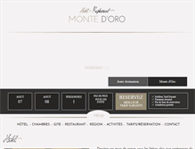 Tablet Screenshot of monte-oro.com